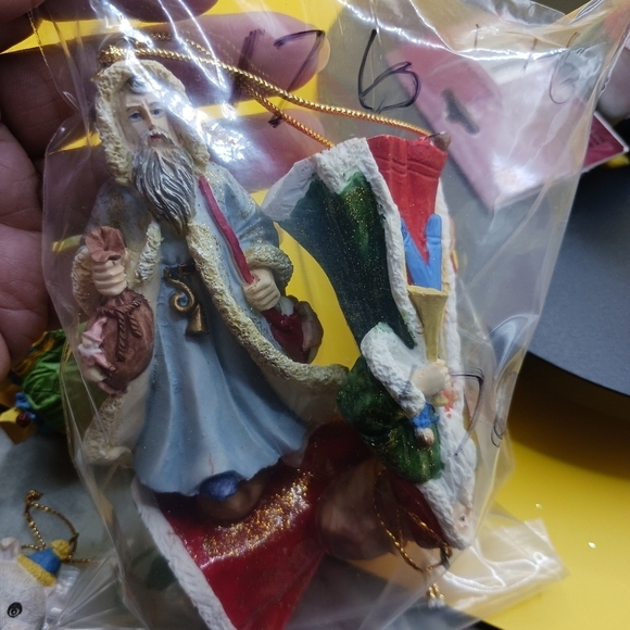 Arnart vtg 1989 santas claus in America ornaments set of 3 "3.5" - Picture 11 of 11